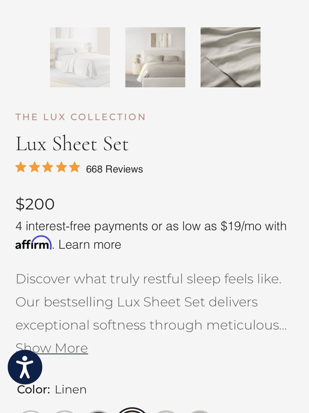 NWT! Queen Sheet Set by Jennifer Adams (retails for $200)